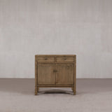 Cabinet with Two Doors & Drawers NATURAL