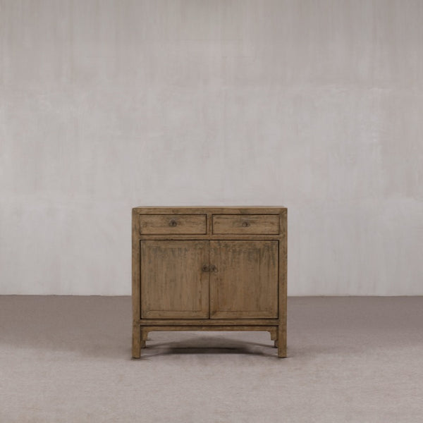 Cabinet with Two Doors & Drawers NATURAL