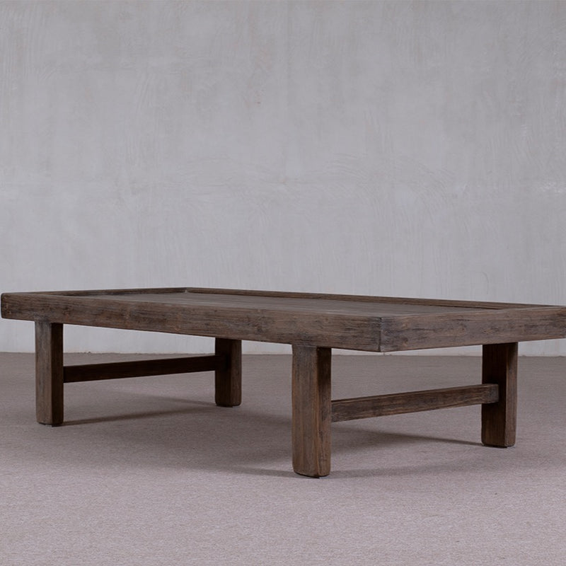 Reclaimed Fir Pine Coffee Table DARK BROWN