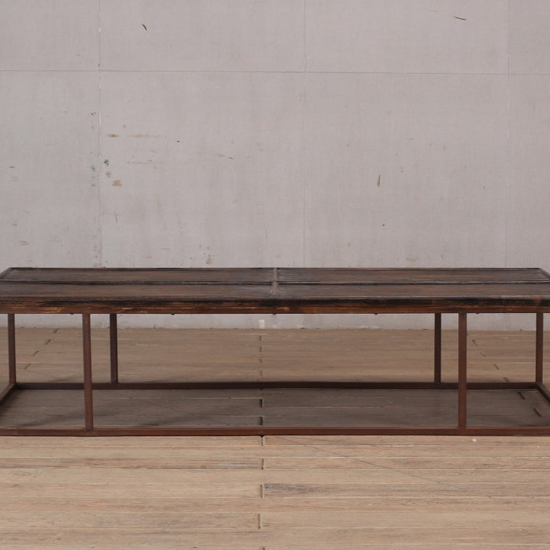 Reclaimed Pine & Iron Coffee Table