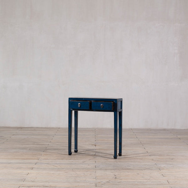 Small Blue High Gloss Hall Table&nbsp;