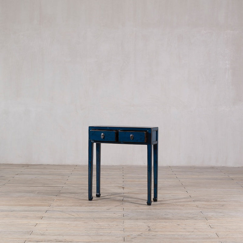 Small Blue High Gloss Hall Table&nbsp;