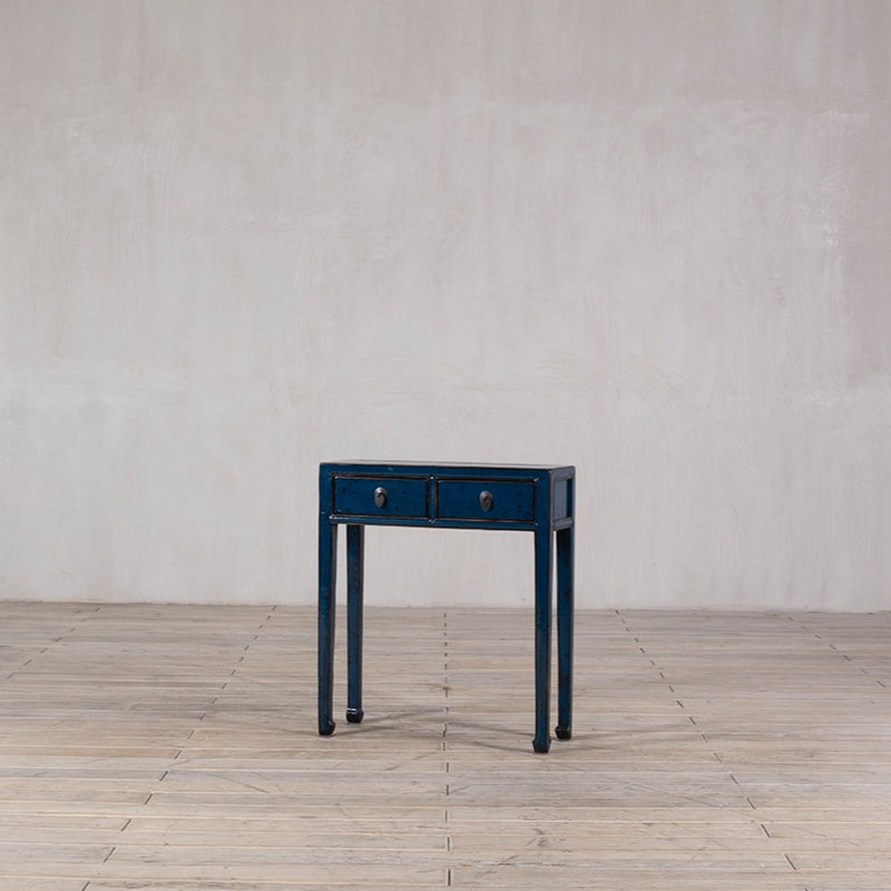 Small Blue High Gloss Hall Table&nbsp;