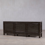 High Gloss Olive Cabinet with three doors.
