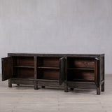 High Gloss Olive Cabinet with three doors.