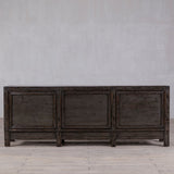 High Gloss Olive Cabinet with three doors.