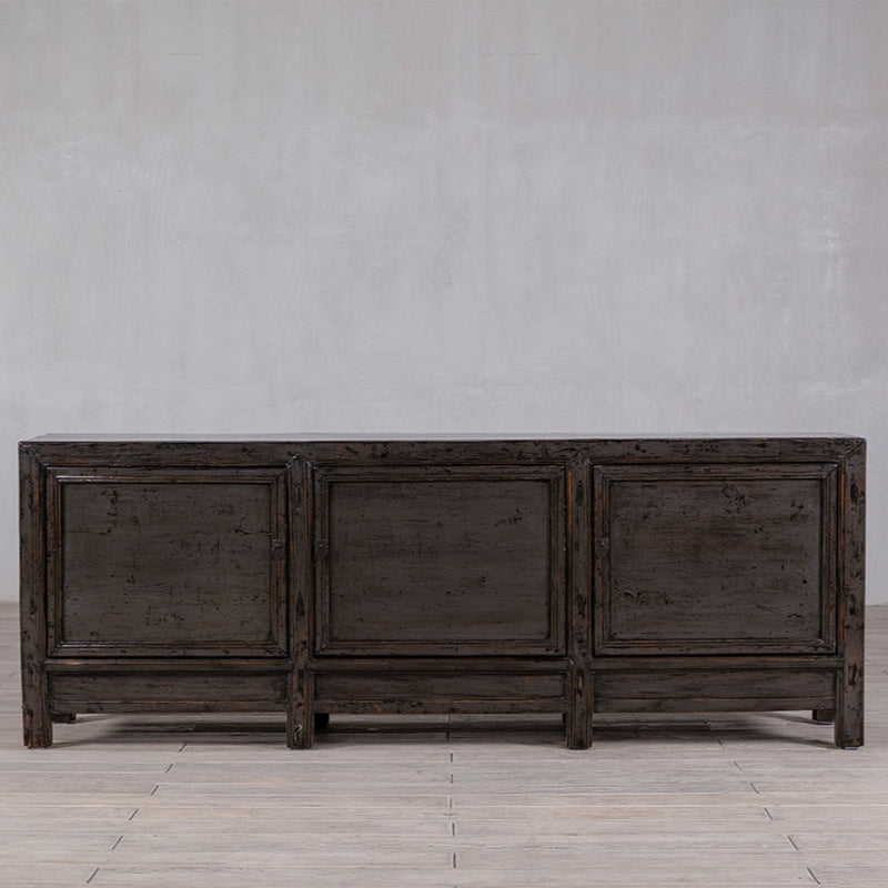 High Gloss Olive Cabinet with three doors.