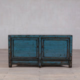High Gloss Teal Cabinet with two Doors