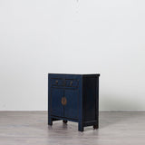 Antique High Gloss Blue Cabinet c.1950 780 x 400 x 800H