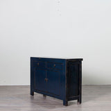 High Gloss Blue Cabinet 1340 x 400 x 870H - Brown & Home