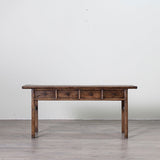 Natural Brown Antique Hall Table 1800 x 420 x 810H - Brown & Home