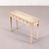 Natural Hall Table with Three Drawers