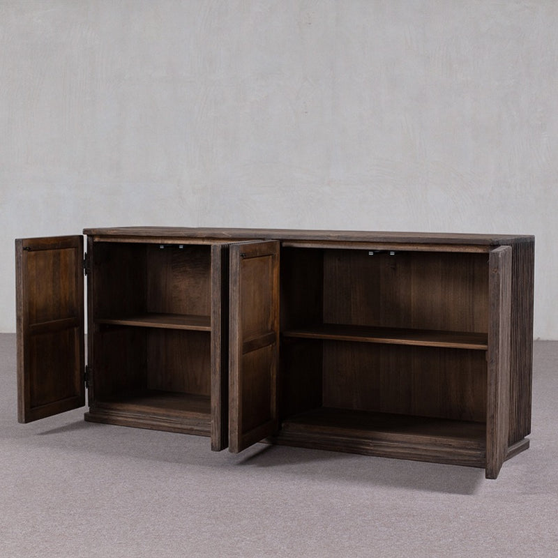 Fir Sideboard DARK BROWN 