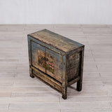 Gloss cabinet with detailing  on the front