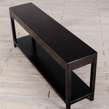 High Gloss Hall Table Dark Brown
