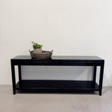 High Gloss Black Hall Table - Brown & Home