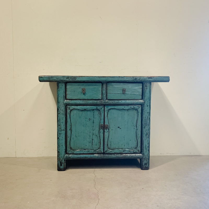 High Gloss Teal Cabinet