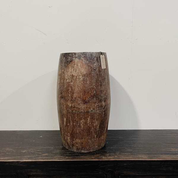 Tall Teak Drum 