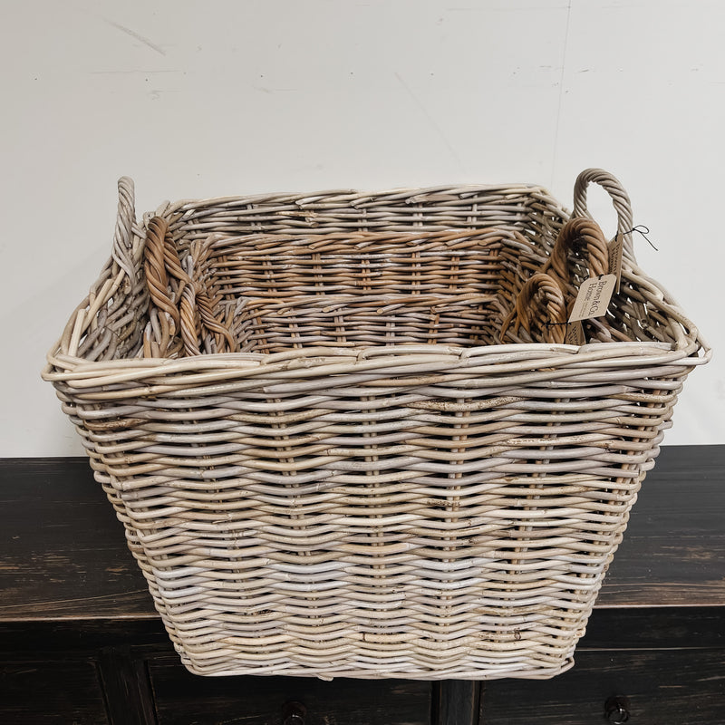 25467 Rattan Woven Basket SQUARE