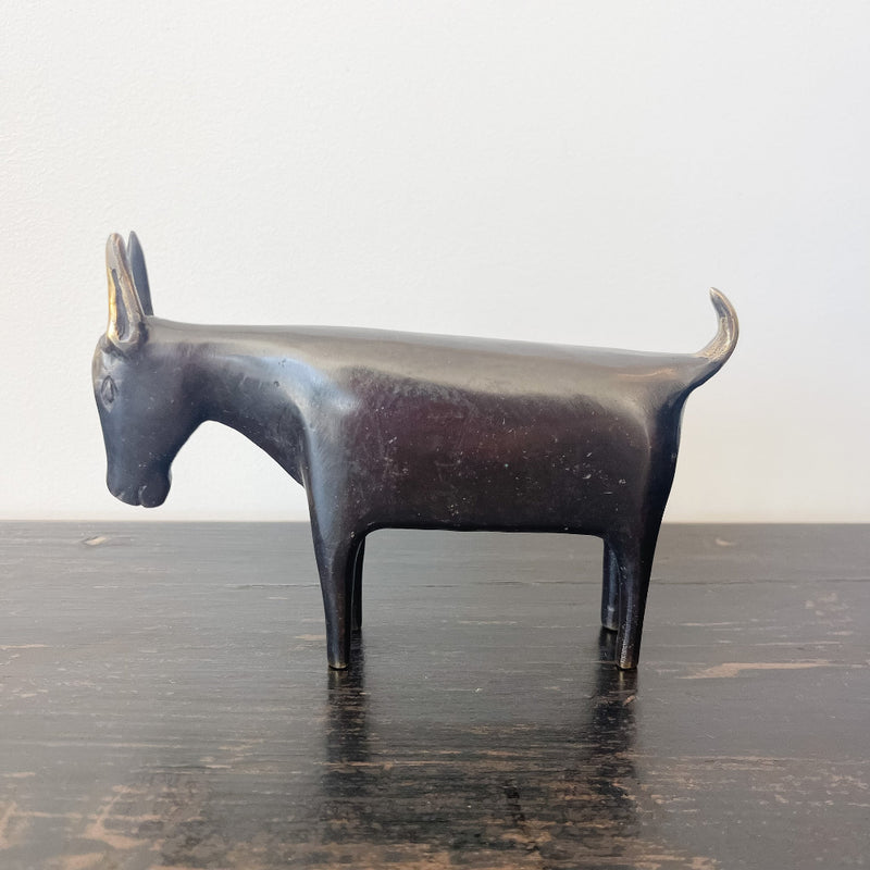 bronze cow