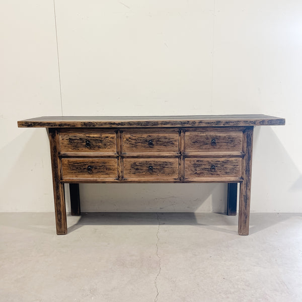25250 Elm Hall Table with Drawers 1790 x 440 x 830 H