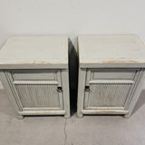 25209 Painted Bedside Tables 450 x 350 x 600H - GREY or BLACK