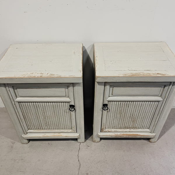25209 Painted Bedside Tables 450 x 350 x 600H - GREY or BLACK
