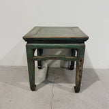 25245 Antique Sanded Green Stool 470 x 470 x 510 H