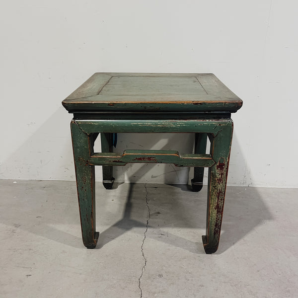 25245 Antique Sanded Green Stool 470 x 470 x 510 H