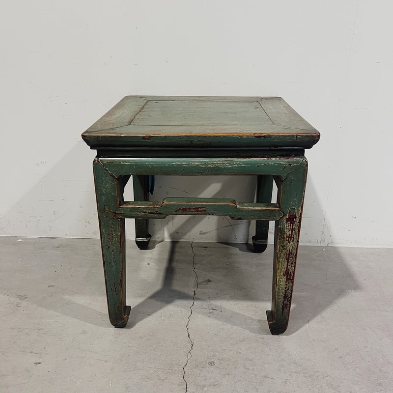 25245 Antique Sanded Green Stool 470 x 470 x 510 H