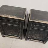 25209 Painted Bedside Tables 450 x 350 x 600H - GREY or BLACK