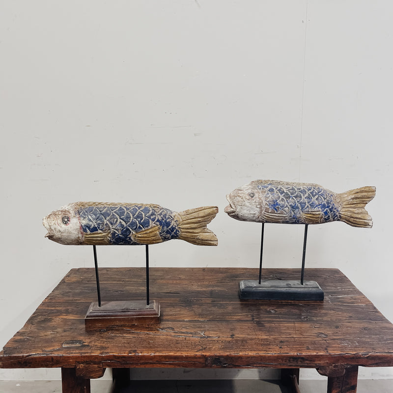 Wooden Fish on Stand