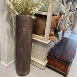 Teak pot tall