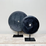 Black Wedding Stone on Stand