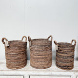 Banana Tall Basket Natural