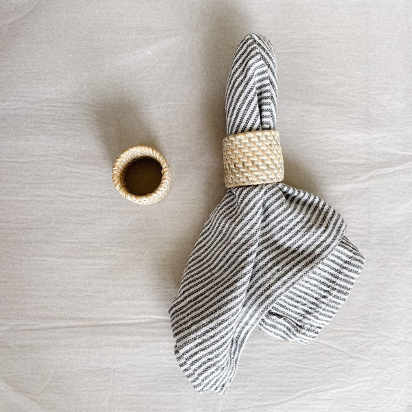 Rattan Napkin Ring WHITEWASH