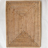 Rattan Placemat TAN (RECTANGULAR) x 400mm