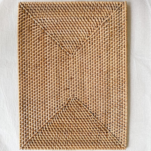 Rattan Placemat TAN (RECTANGULAR) x 400mm
