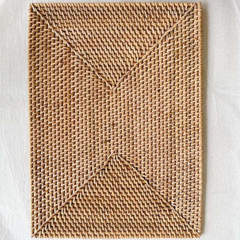 Rattan Placemat TAN (RECTANGULAR) x 400mm