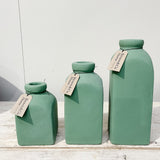 Terracotta Square Front Vase