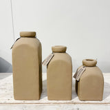 Terracotta Square Front Vase