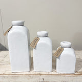Terracotta Square Front Vase