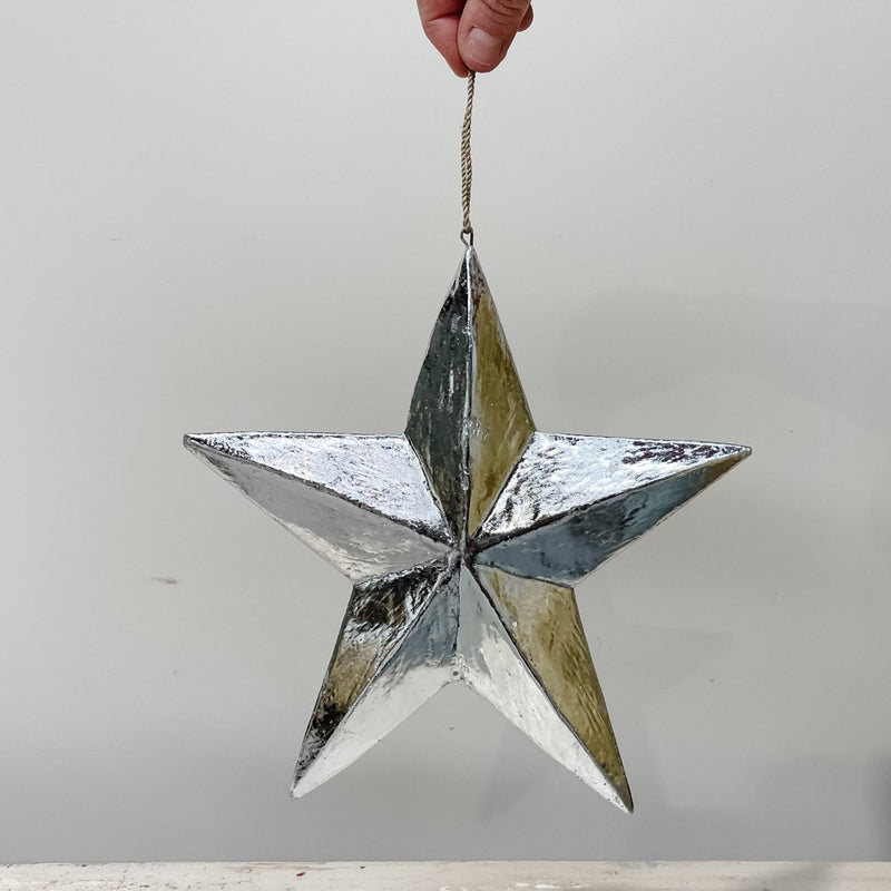 Wooden Star GOLD & SILVER