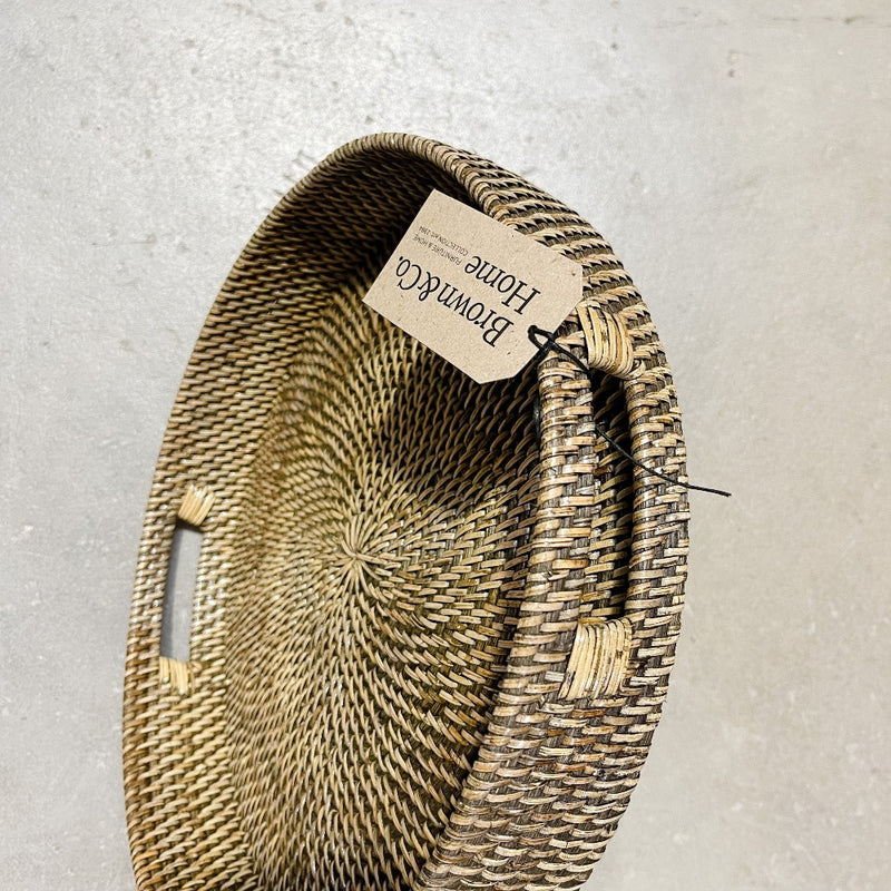 Rattan Round Tray MEDIUM & LARGE 