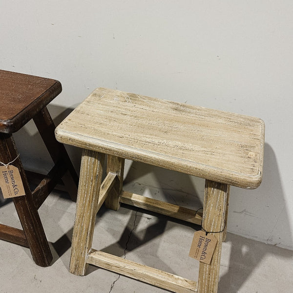 Rectangular Top Stool ELM 420 x 220 x 500H