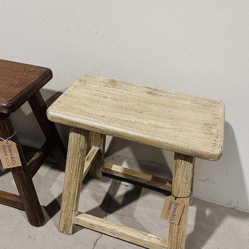 Rectangular Top Stool ELM 420 x 220 x 500H