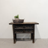 Antique Elm Hall Table - Brown & Home