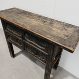 Antique Elm Hall Table - Brown & Home