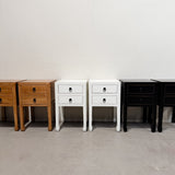 Bedside Table 2 Drawers (WHEAT) 380 x 380 x 610H