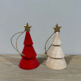Wooden Xmas Tree Hanging
